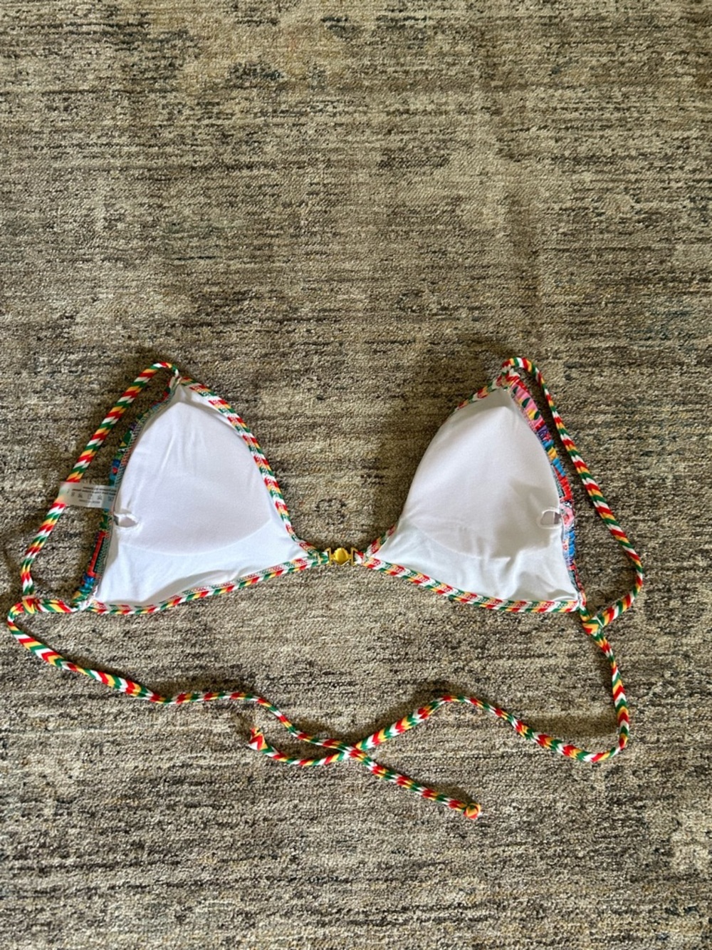 NWOT Fruit Print Triangle Bikini Set Size Large - Picture 7 of 11